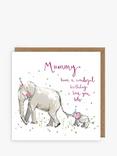 Louise Mulgrew Designs Mummy Elephant Birthday Card