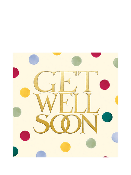 Emma Bridgewater Polka Dot Get Well Soon Card, Multi