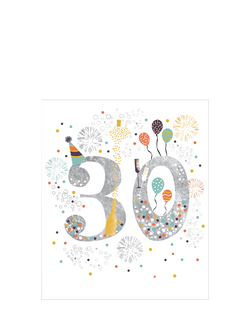 Woodmansterne 30th Birthday Card, Multi