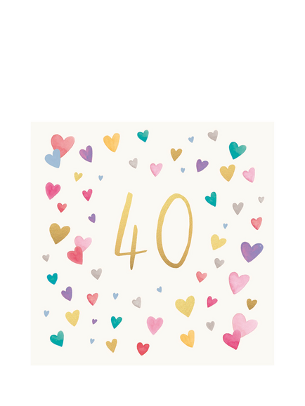 Woodmansterne Happy Birthday Hearts Birthday Card, Multi