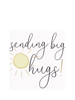 Caroline Gardner Sending Big Hugs Sympathy Card, Multi