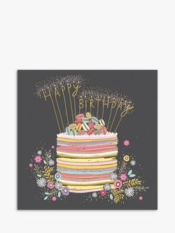 Woodmansterne Striped Cake Birthday Card, Multi