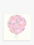 Woodmansterne Pink Balloon 1st Birthday Card