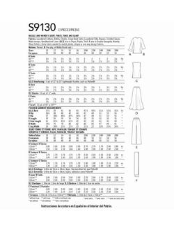 Simplicity Misses' and Women's Skirt, Pants, Tunic and Scarf Sewing Pattern, S9130 - view 2, Bb