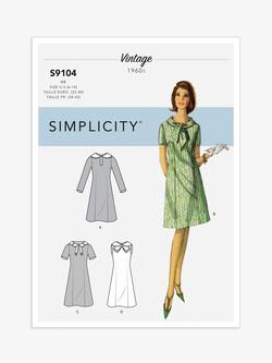 Simplicity Misses' Vintage Dresses Sewing Pattern, S9104, H5