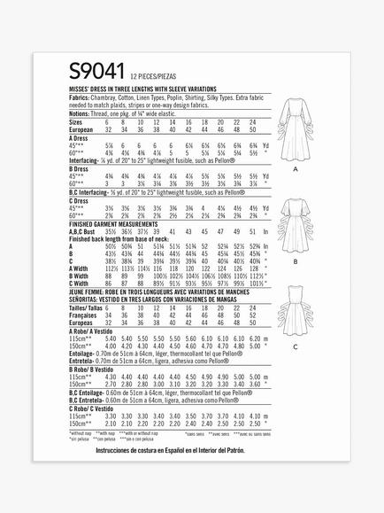 Simplicity Misses' Wrap Front Dress Sewing Pattern, S9041 - view 2, H5