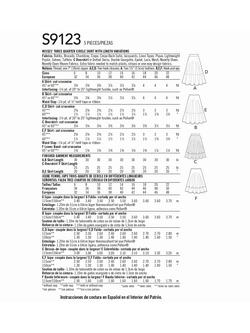 Simplicity Misses' 3/4 Circle Skirt Sewing Pattern, S9123H5 - view 2, 