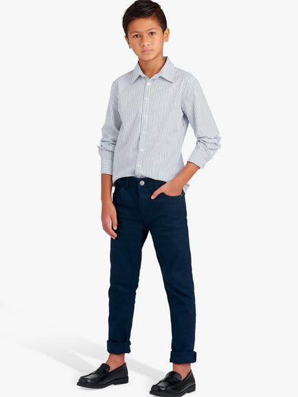 Simplicity Children's and Teen Boys' Slim Fit Shirts Sewing Pattern, S9056 - view 2, 7-14