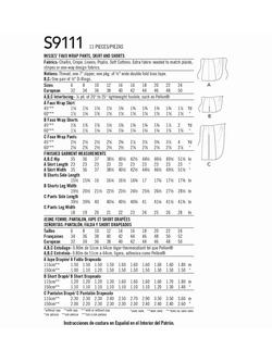 Simplicity Misses' Faux Wrap Skirt Sewing Pattern, S9111 - view 2, 6-14