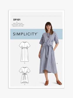 Simplicity Misses' Pullover Dress Sewing Pattern, S9101A, 