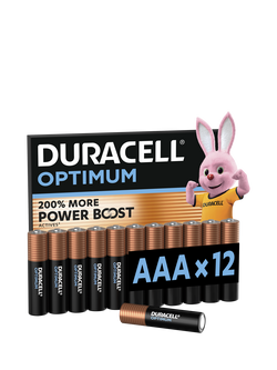 Duracell Optimum AAA Batteries, Pack of 12, N/A