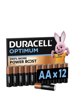 Duracell Optimum AA Batteries, Pack of 12, N/A
