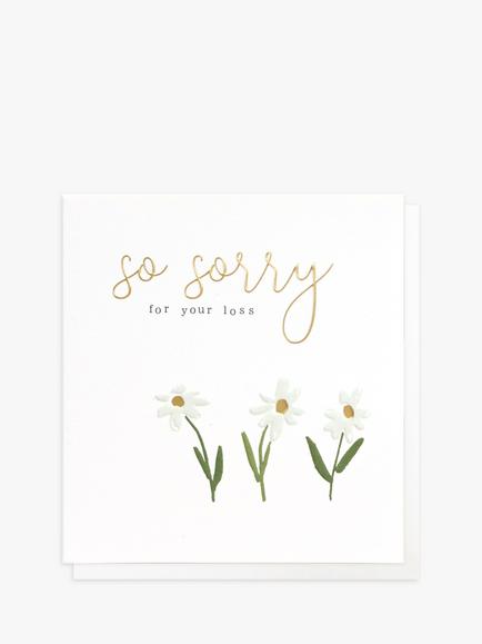 Caroline Gardner Sorry For Your Loss Sympathy Card, Multi