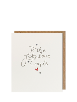 Paperlink To the Fabulous Couple Celebration Card, Multi