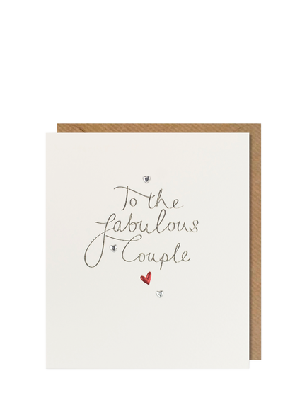 Paperlink To the Fabulous Couple Celebration Card, Multi