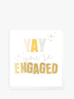 Caroline Gardner Yay You're Engaged Engagement Card, Multi