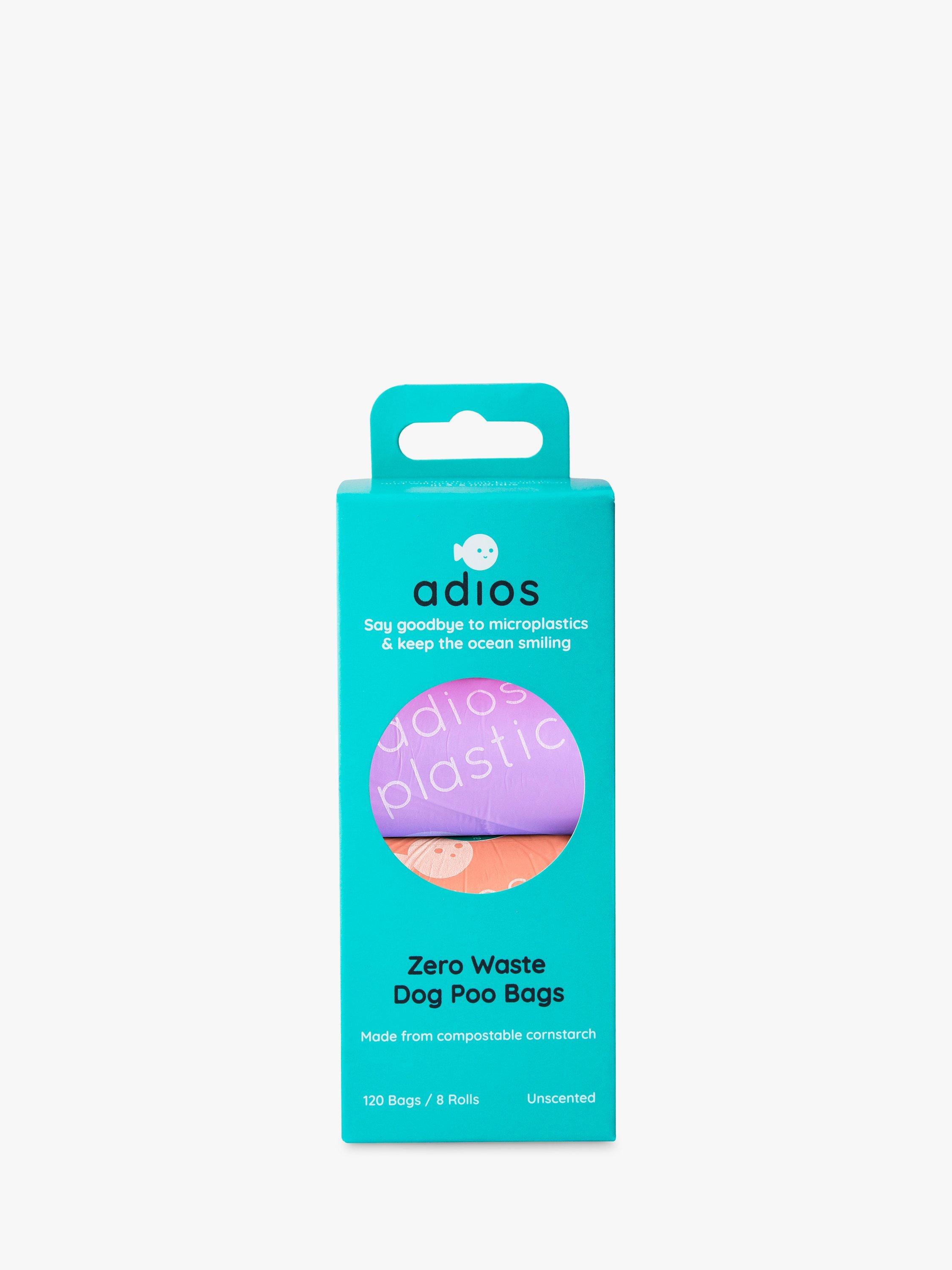 Adios Plastic Dog Poop Bags Pack of 8