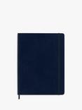 Moleskine Extra Large Lined Notebook, Sapphire Blue