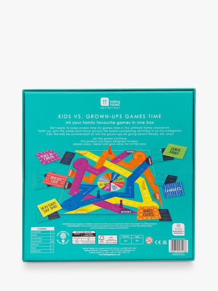 Talking Tables Family Kids VS Grown Ups Party Game - view 2, Multi