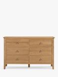 Julian Bowen Cotswold 6 Drawer Wide Chest, Natural