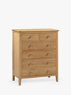 Julian Bowen Cotswold 6 Drawer Chest, Natural, Natural