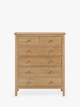 Julian Bowen Cotswold 6 Drawer Chest, Natural