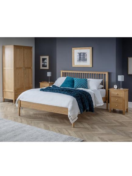 Julian Bowen Cotswold Bed Frame, Double, Natural - view 2, Natural