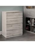 Julian Bowen Jupiter 4 Drawer Chest, Grey