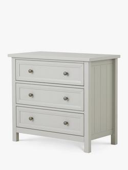 Julian Bowen Maine 3 Drawer Chest, Grey, Grey