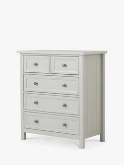 Julian Bowen Maine 5 Drawer Chest, Grey