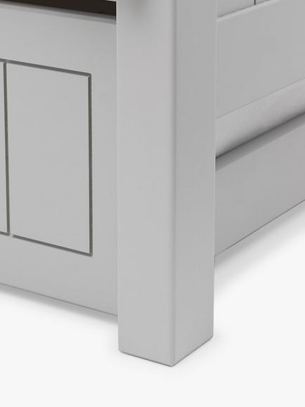 Julian Bowen Maine Under-Bed Frame, Single, Grey - view 2, Grey