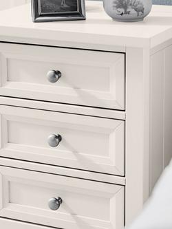 Julian Bowen Maine 3 Drawer Bedside Table - view 2, Surf White