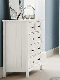 Julian Bowen Maine 5 Drawer Chest, Surf White - view 2, Surf White