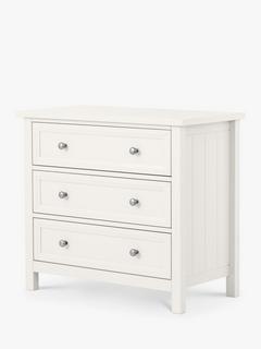 Julian Bowen Maine 3 Drawer Chest, White