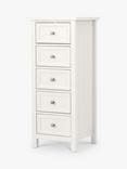 Julian Bowen Maine 5 Drawer Tallboy Chest, White