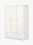 Julian Bowen Maine Triple Wardrobe with 2 Drawers, White