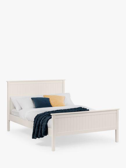 Julian Bowen Maine Bed Frame, Double, White - view 2, White