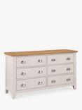 Julian Bowen Richmond 6 Drawer Wide Chest, Grey