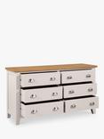 Julian Bowen Richmond 6 Drawer Wide Chest, Grey