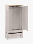 Julian Bowen Richmond Double Wardrobe with 1 Drawer, Grey