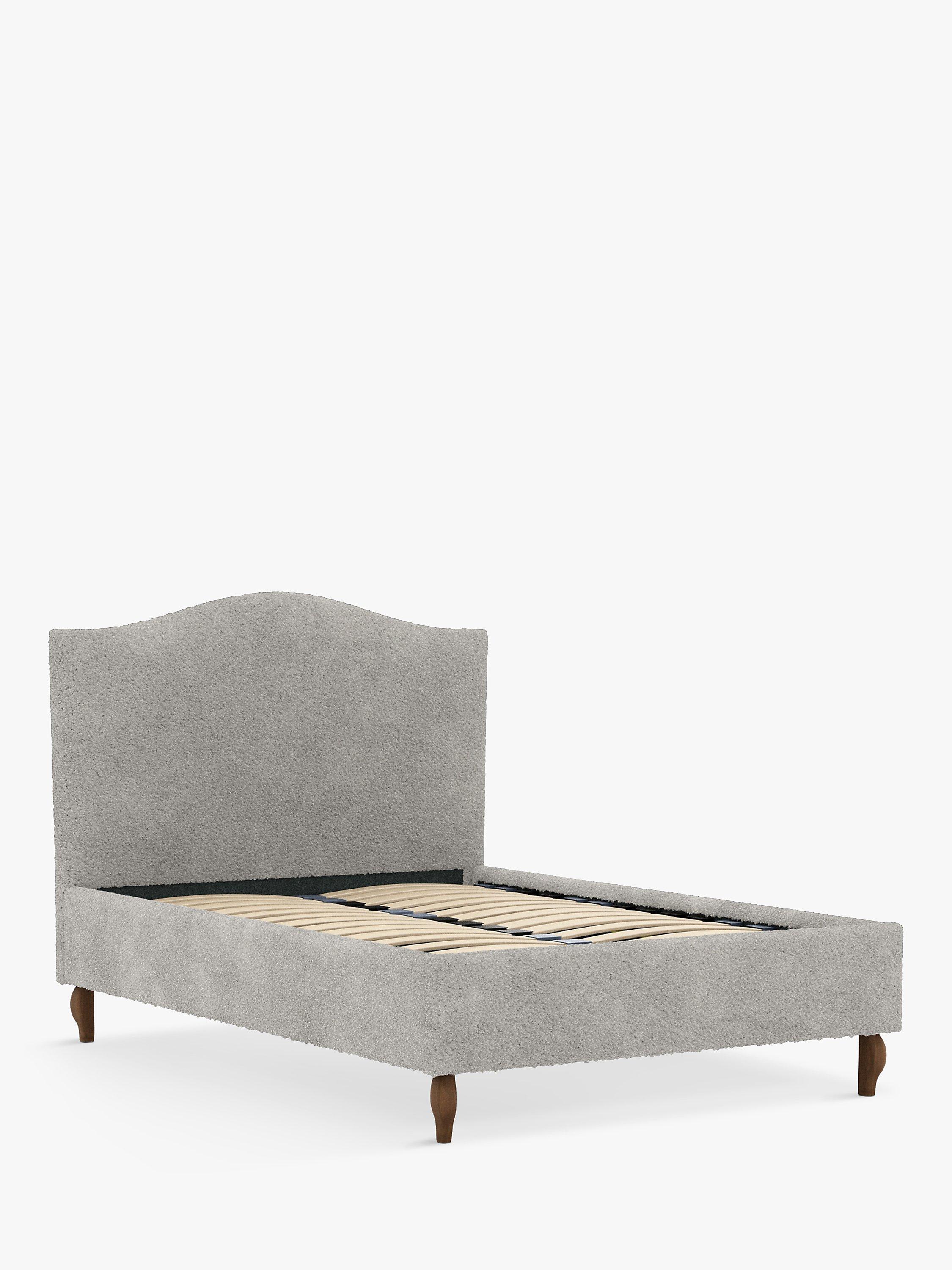 John Lewis Charlotte Upholstered Bed Frame, King Size, Boucle Grey