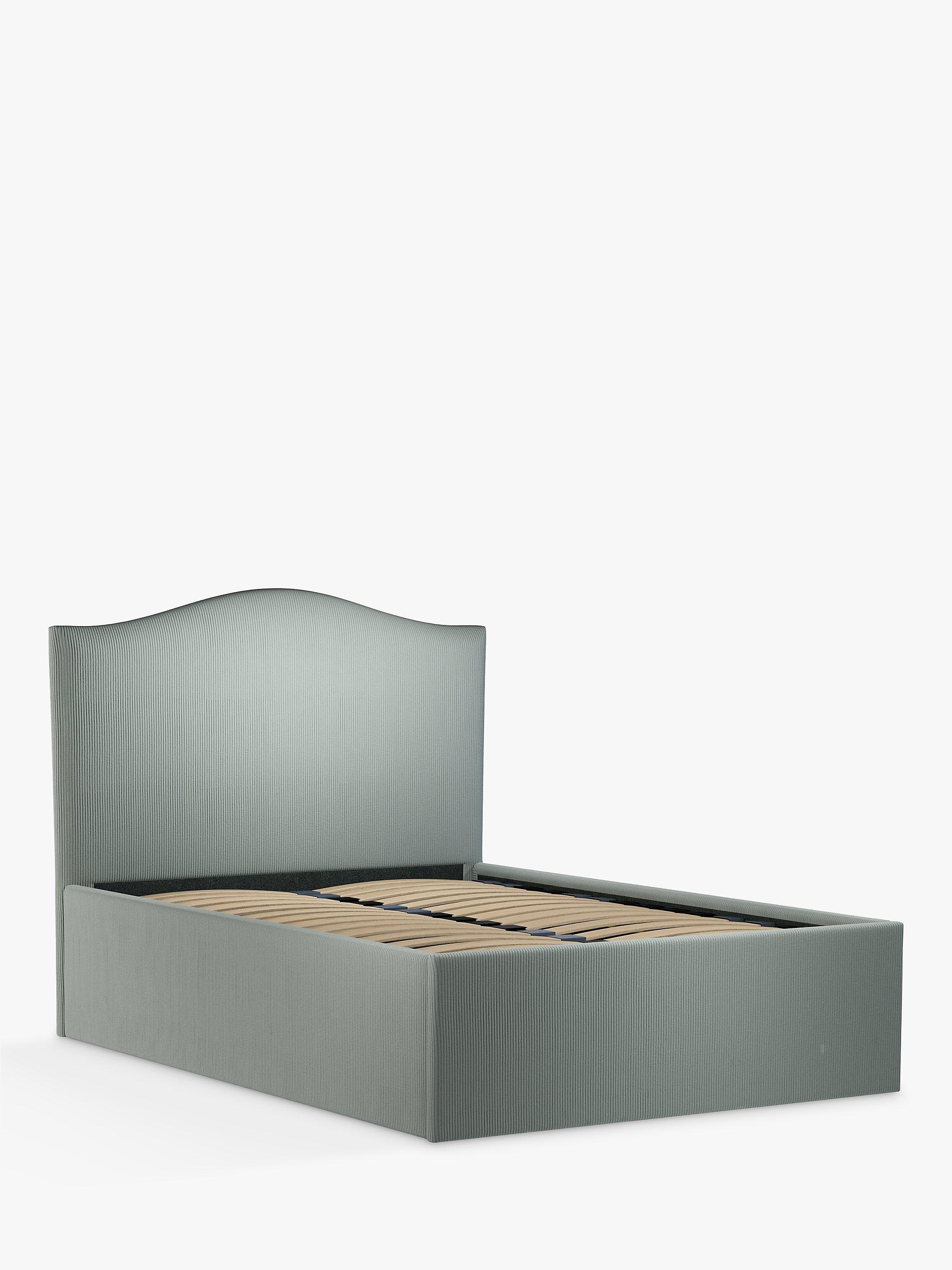 John Lewis Charlotte Ottoman Storage Upholstered Bed Frame, King Size, Cord Duck Egg