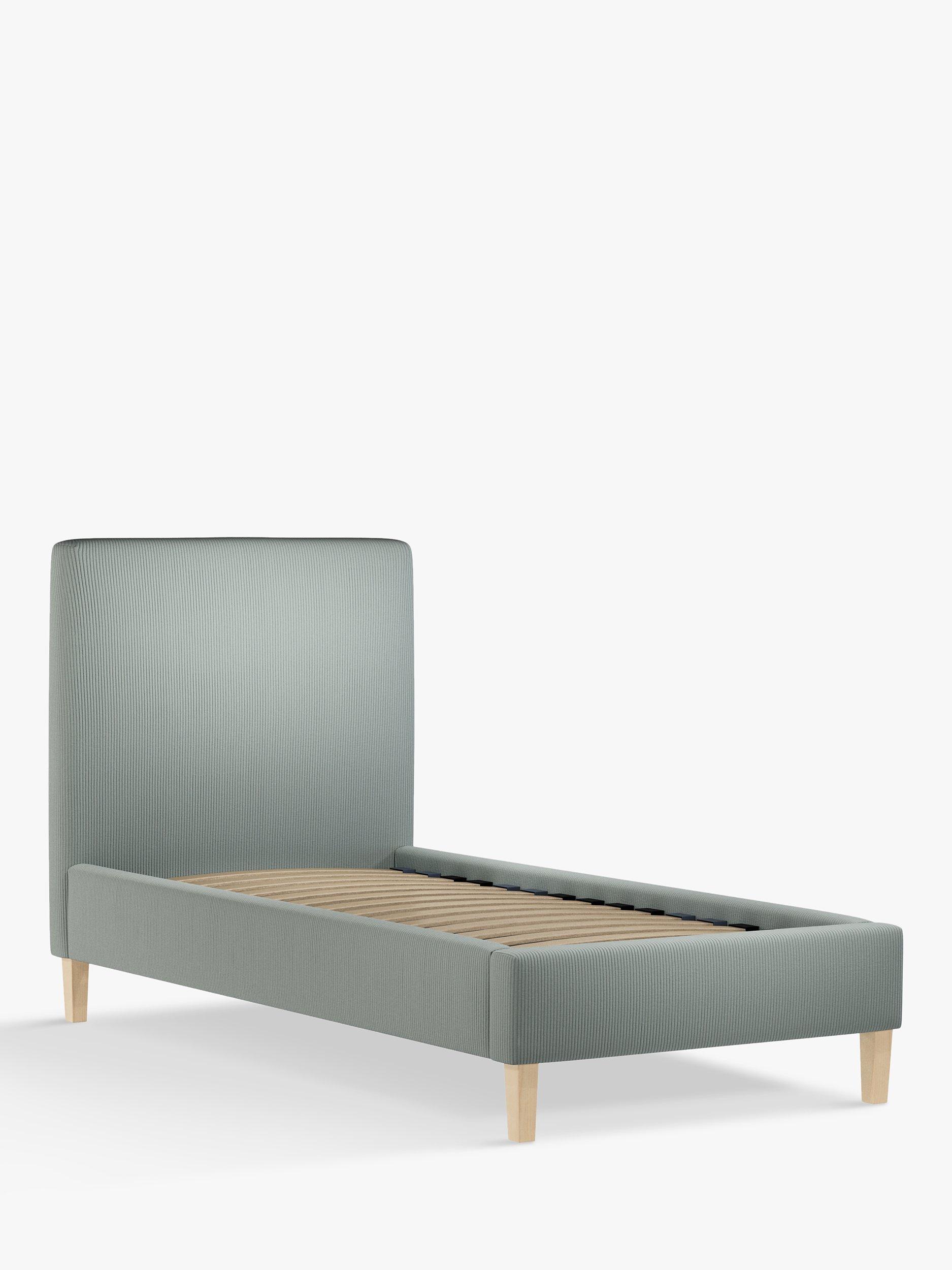 John Lewis Emily Child Compliant Upholstered Bed Frame, Single, Cord Duck Egg