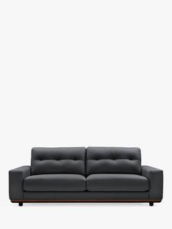 G Plan Vintage The Seventy One Large 3 Seater Leather Sofa, Cambridge Petrol Blue