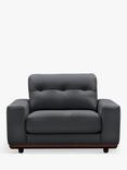 G Plan Vintage The Seventy One Leather Snuggler, Cambridge Petrol Blue