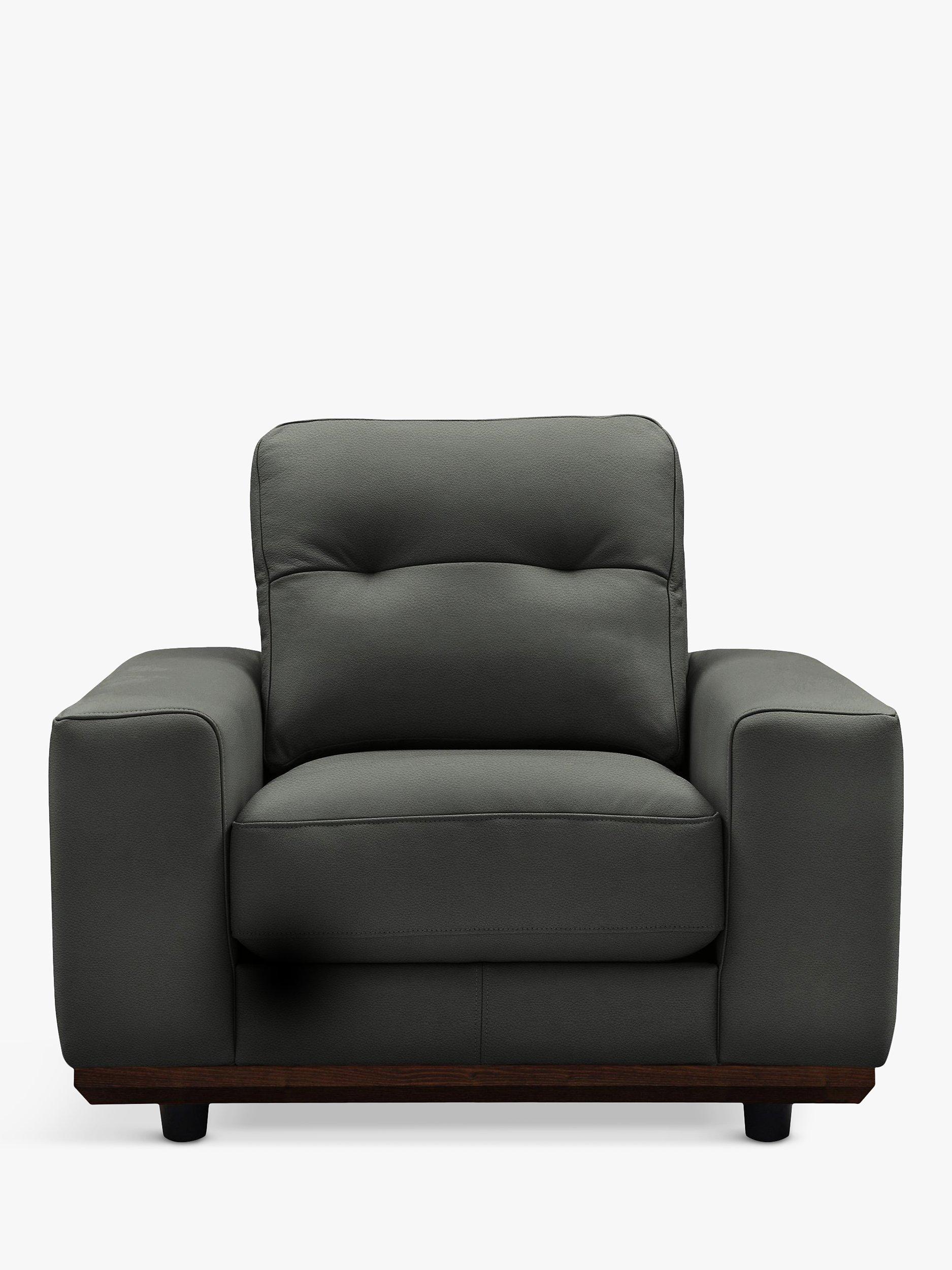 The Seventy One Range, G Plan Vintage The Seventy One Leather Armchair, Cambridge Slate