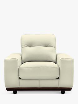 G Plan Vintage The Seventy One Leather Armchair, Cambridge Chalk