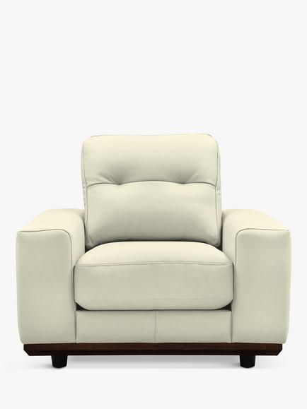 G Plan Vintage The Seventy One Leather Armchair, Cambridge Chalk