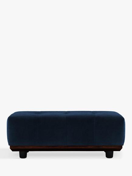G Plan Vintage The Seventy One Footstool, Easy Clean Plush Indigo