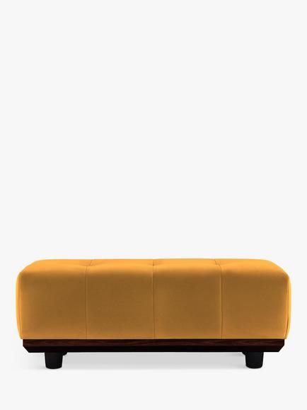 G Plan Vintage The Seventy One Footstool, Easy Clean Plush Turmeric